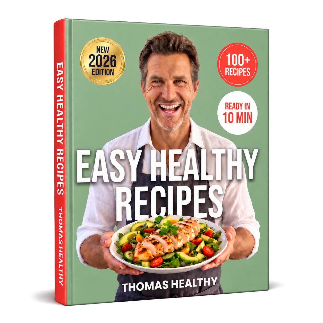 Easy Healthy Recipes by Thomas Healthy — digital cookbook cover